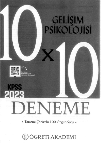 GELİŞİM PSİKOLOJİSİ 10*10 DENEME ÇÖZÜMLÜ FotokoPink