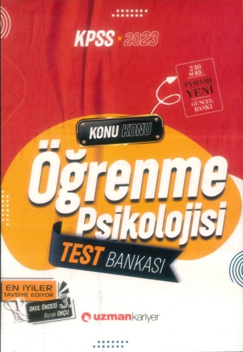 ÖĞRENME PSİKOLOJİSİ TEST BANKASI KONU KONU