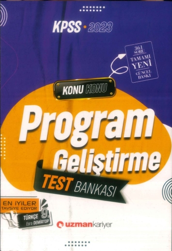 PROGRAM GELİŞTİRME TEST BANKASI KONU KONU FotokoPink