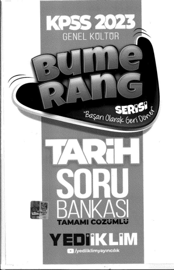 BUMERANG SERİSİ TARİH SORU BANKASI FotokoPink
