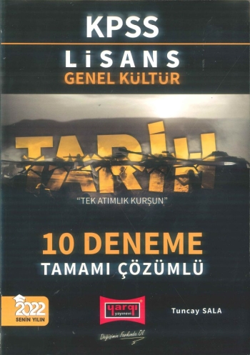 TARİH 10 DENEME TAMAMI ÇÖZÜMLÜ TEK ATIMLIK KURŞUN
