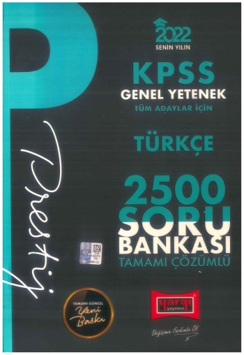 PRESTİJ SERİSİ TÜRKÇE 2500 SORU BANKASI ÇÖZÜMLÜ FotokoPink