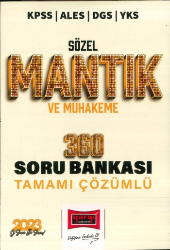 SÖZEL MANTIK VE MUHAKEME 360 ÇÖZÜMLÜ SORU BANKASI FotokoPink