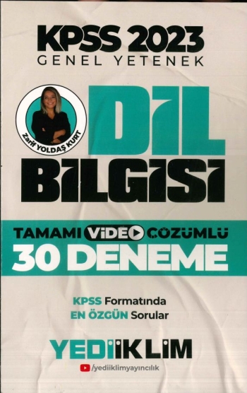 DİL BİLGİSİ TAMAMI VİDEO ÇÖZÜMLÜ 30 DENEME FotokoPink