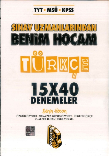 SINAV UZMANLARINDAN TÜRKÇE 15*40 DENEMELER FotokoPink