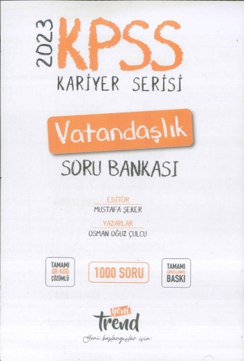 KARİYER SERİSİ VATANDAŞLIK SORU BANKASI