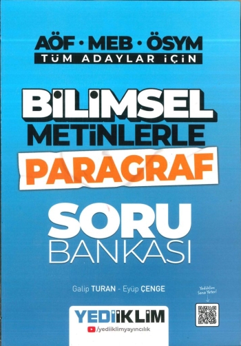 BİLİMSEL METİNLERLE PARAGRAF SORU BANKASI