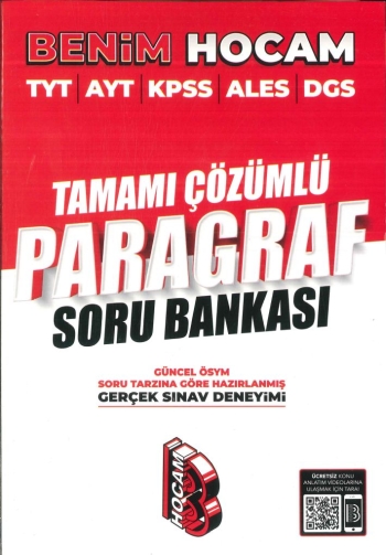TAMAMI ÇÖZÜMLÜ PARAGRAF SORU BANKASI