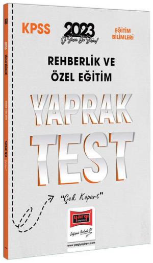 Rehberlik ve Özel Eğitim Yaprak Test