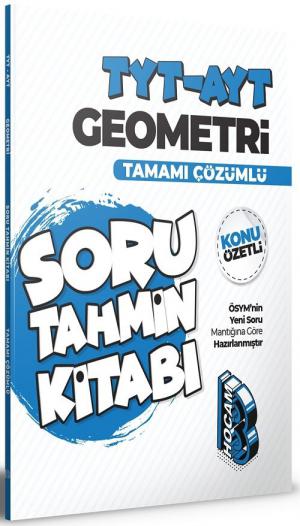 AYT Geometri Tamamı Çözümlü Soru Tahmin Kitabı FotokoPink