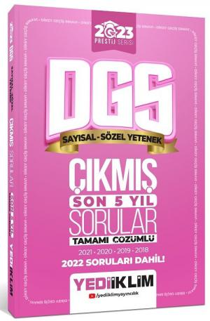 DGS Tamamı Çözümlü Son 5 Yıl Çıkmış Sorular Prestij Serisi (2018-2022) FotokoPink