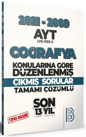 AYT Coğrafya Son 13 Yıl Tıpkı Basım Konularına Göre Düzenlenmiş Tamamı Çözümlü Çıkmış Sorular 2009-2021 FotokoPink