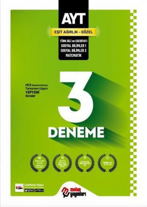 AYT Eşit Ağırlık Sözel 3 Deneme FotokoPink