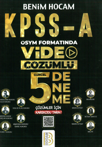 KPSS A Grubu ÖSYM Formatında Video Çözümlü 5 Deneme Benim Hocam Yayınları FotokoPink