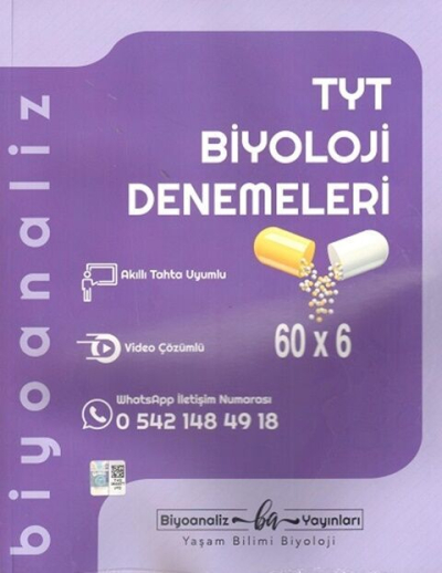 TYT Biyoloji Denemeleri 60x Biyoanaliz Yayınları FotokoPink