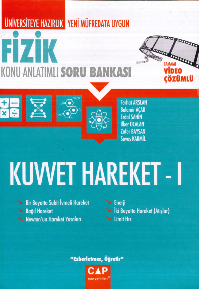 TYT-AYT FİZİK KUVVET HAREKET 1 KONU ANLATIMLI SORU BANKASI FotokoPink