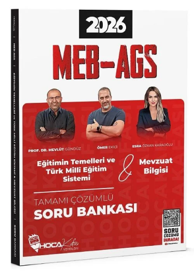 2026 MEB-AGS Eğitimin Temelleri ve Türk Milli Eğitim Sistemi, Mevzuat Bilgisi Soru Bankası Çözümlü Hoca Kafası Yayınları FotokoPink