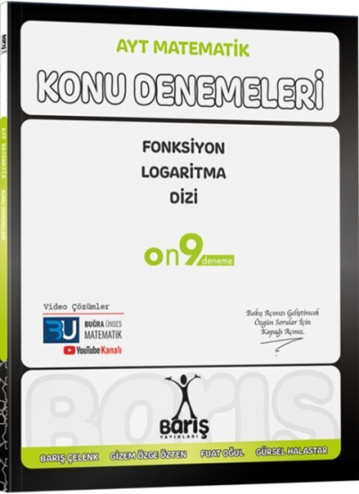 AYT Matematik Fonksiyon Logaritma Dizi Konu Denemeleri Barış Yayınları FotokoPink