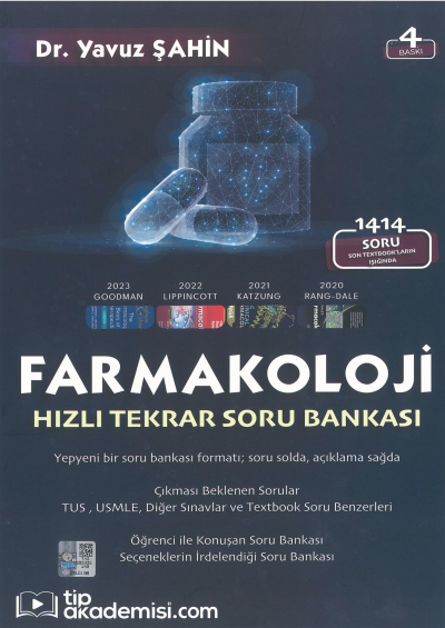 Farmakoloji Hızı Tekrar Soru Bankası Tıp Akademisi FotokoPink