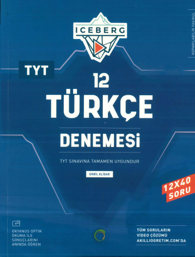 TYT Türkçe Iceberg 12 Deneme Okyanus Yayınları FotokoPink