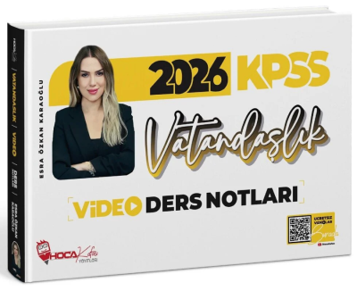 2026 KPSS Vatandaşlık Video Ders Notları Esra Özkan Karaoğlu Hoca Kafası Yayınları FotokoPink