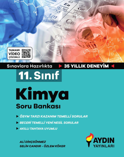 11. Sınıf Kimya Tamamı Video Çözümlü Soru Bankası Aydın Yayınları FotokoPink