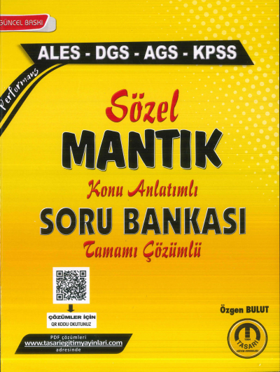 2025 Tüm Sınavlar Sözel Mantık Soru Bankası Tasarı Eğitim Yayınları FotokoPink