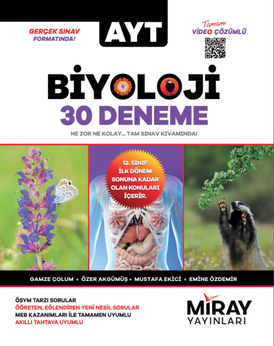 AYT Biyoloji 30 Deneme Miray Yayınları FotokoPink