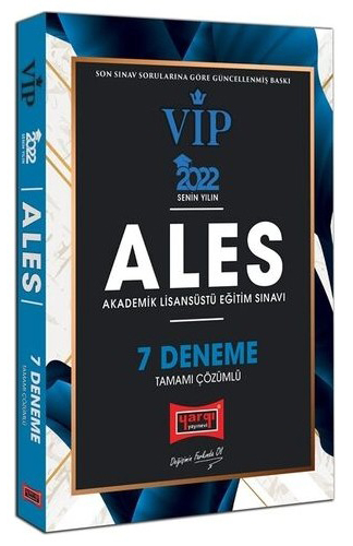 VİP ALES TAMAMI ÇÖZÜMLÜ 7 DENEME