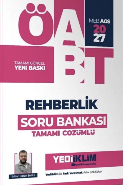 MEB AGS ÖABT Rehberlik Tamamı Çözümlü Soru Bankası Yediiklim Yayınları FotokoPink