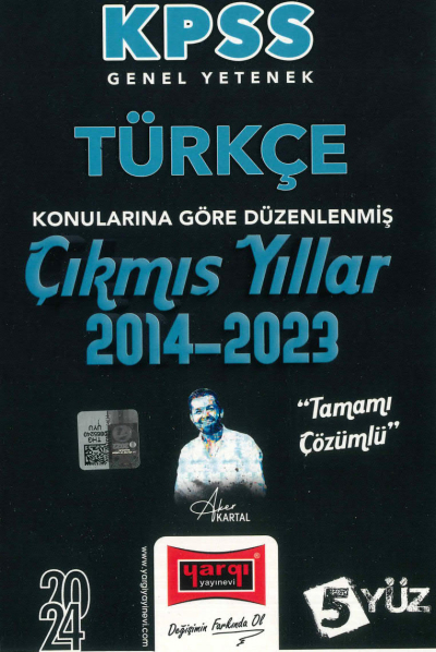TÜRKÇE KONULARINA GÖRE DÜZENLENMİŞ 2014-2023 TAMAMI ÇÖZÜMLÜ ÇIKMIŞ SORULAR (5YÜZ) FotokoPink