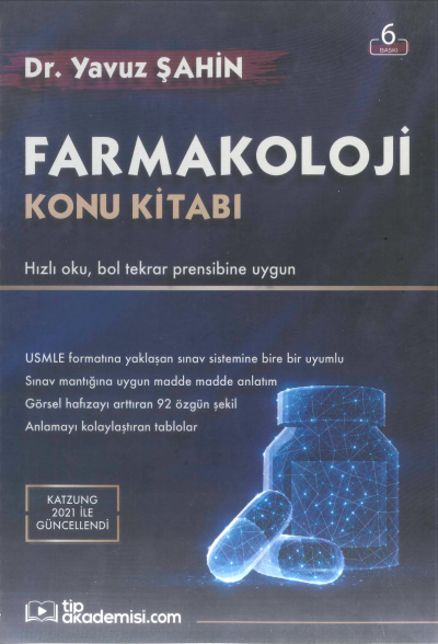 Farmakoloji Konu Kitabı Dr. Yavuz Şahin Tıp Akademisi FotokoPink