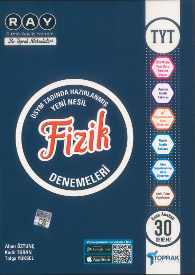 TYT Fizik RAY Konu Analizli 30 Deneme Toprak Yayıncılık