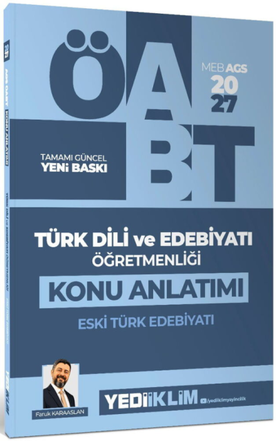 2027 MEB AGS ÖABT Türk Dili ve Edebiyatı Öğretmenliği Eski Türk Edebiyatı Konu Anlatımı Yediiklim Yayınları FotokoPink