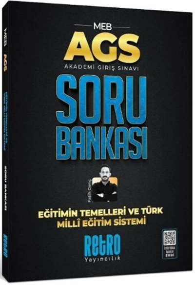 MEB AGS Eğitimin Temelleri ve Türk Milli Eğitim Sistemi Soru Bankası Retro Kitap FotokoPink
