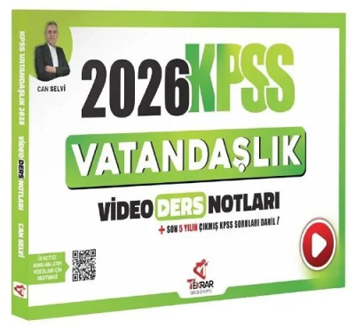 2026 KPSS Vatandaşlık Video Ders Notu Tekrar Akademi Yayınları