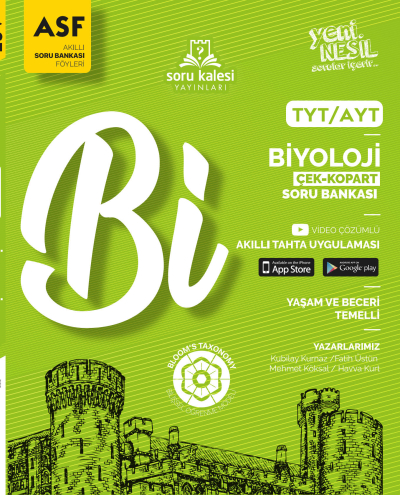 TYT AYT Biyoloji Soru Bankası Föyü Soru Kalesi Yayınları