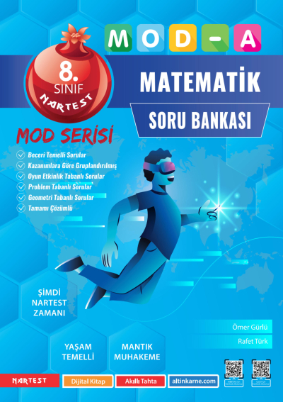 8. Sınıf Mod-a Matematik Soru Bankası Orta Nartest Yayınevi FotokoPink