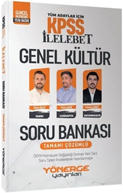 KPSS İlelebet Genel Kültür Soru Bankası Çözümlü Yönerge Yayınları (Tarih Coğrafya Vatandaşlık) FotokoPink