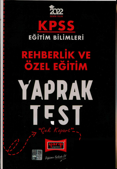 REHBERLİK VE ÖZEL EĞİTİM YAPRAK TEST FotokoPink