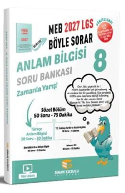 2027 8. Sınıf LGS Anlam Bilgisi Soru Bankası Sinan Kuzucu