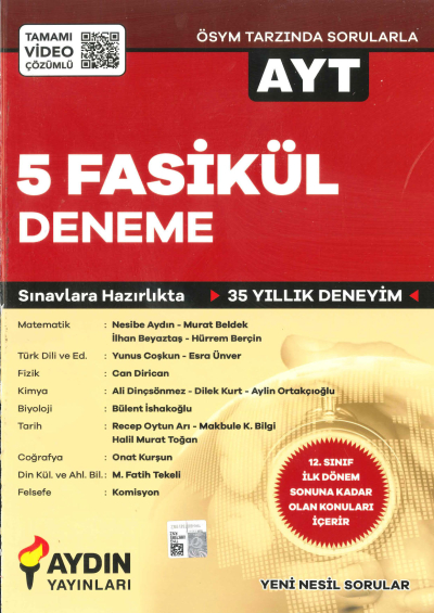 AYT 5 Fasikül Deneme FotokoPink