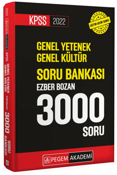 2022 KPSS Genel Yetenek Genel Kültür Soru Bankası Ezber Bozan 3000 Soru FotokoPink