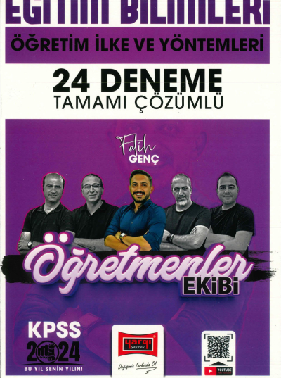ÖĞRETİM İLKE VE YÖNTEMLERİ 24 DENEME TAMAMI ÇÖZÜMLÜ (ÖĞRETMENLER EKİBİ) FotokoPink