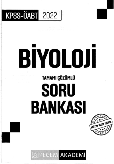BİYOLOJİ TAMAMI ÇÖZÜMLÜ SORU BANKASI FotokoPink