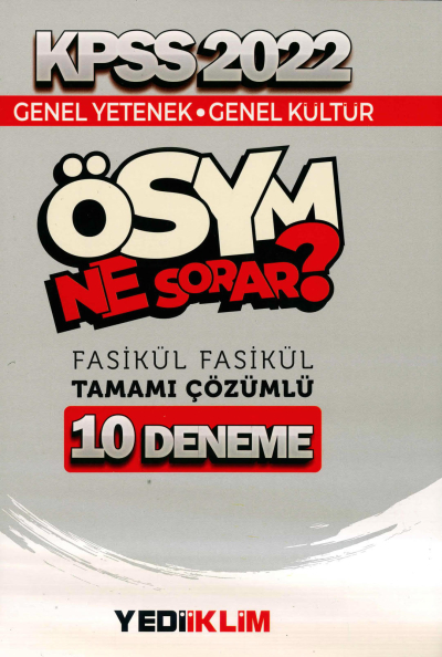 10LU DENEME ÖSYM NE SORAR TÜM DERSLER ÇÖZÜMLÜ