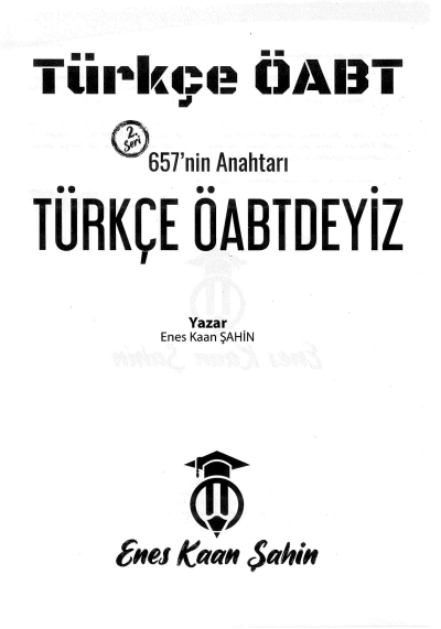 657'NİN ANAHTARI TÜRKÇE ÖABTDEYİZ Enes Kaan Şahin FotokoPink