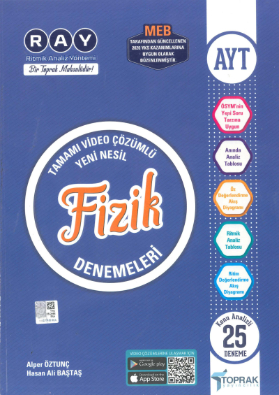 AYT Fizik RAY 25 li Denemeleri FotokoPink