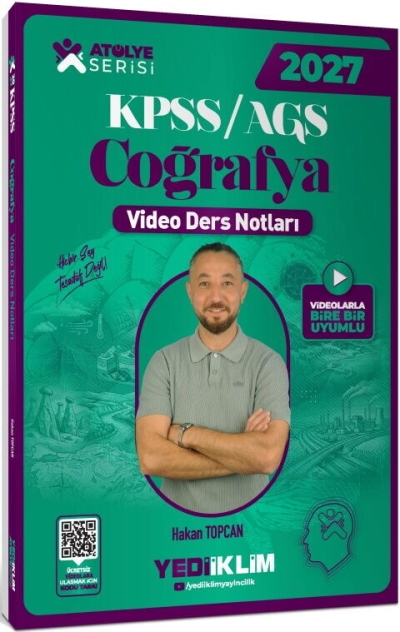 KPSS MEB-AGS Coğrafya Atölye Video Ders Notları Hakan Topcan Yediiklim Yayınları FotokoPink