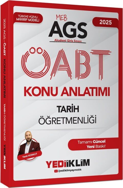 2025 MEB AGS ÖABT Tarih Öğretmenliği Konu Anlatımı Yediiklim Yayınları FotokoPink